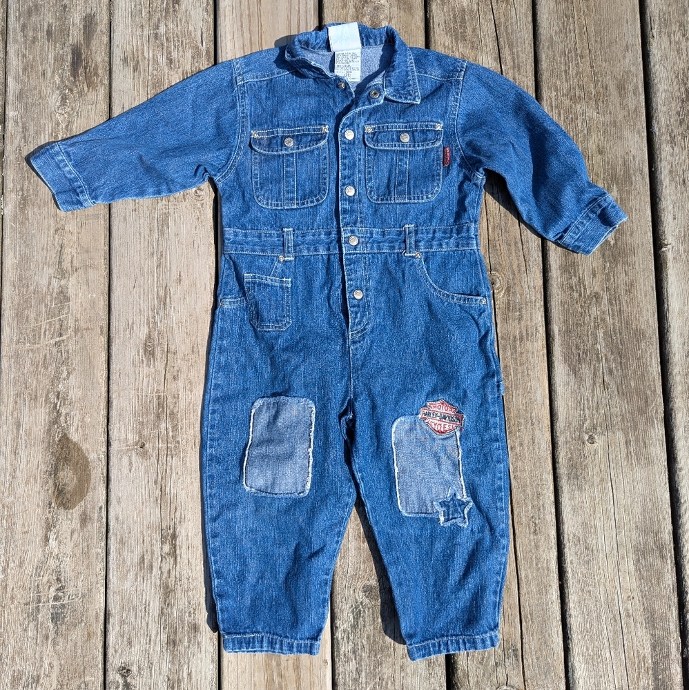 Harley Davidson Denim Coveralls 3T